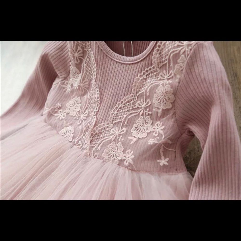 ❌ Pink Baby Doll Princess Lace Dress - Picture 3 of 16